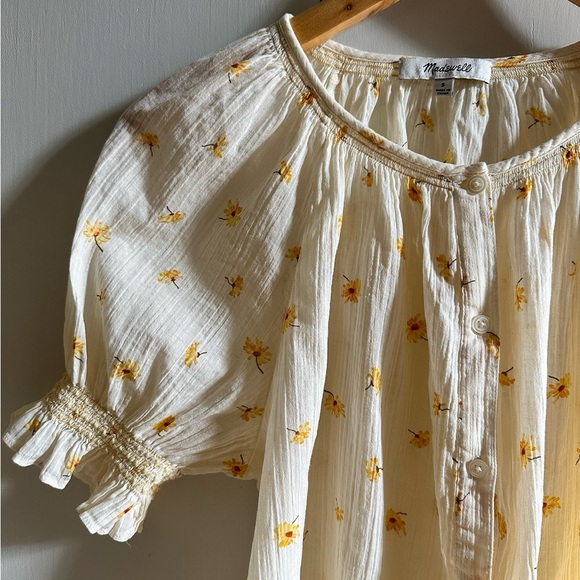 Madewell boho all-cotton daisy blouse - Picture 2 of 7